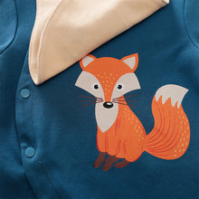 Load image into Gallery viewer, Baby & Toddler Sleepwear - (Fox Long Sleeve Romper with Bib) - Baby Mogma