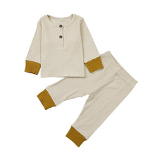 Load image into Gallery viewer, Baby &amp; Toddler Sleepwear - (Long Sleeve Monochrome Sleepwear) - Baby Mogma
