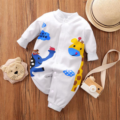 Baby One-Pieces - (Cute Colourful Giraffe Rompers) - Baby Mogma