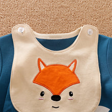 Load image into Gallery viewer, Baby &amp; Toddler Sleepwear - (Fox Long Sleeve Romper with Bib) - Baby Mogma
