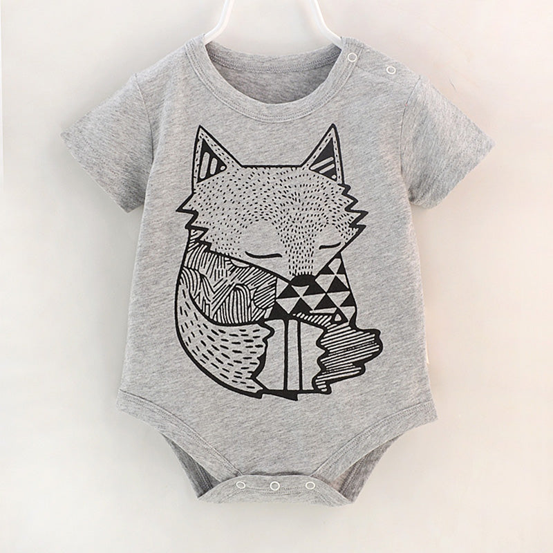 Baby One-Pieces - (Unisex Fox Bodysuit) - Baby Mogma