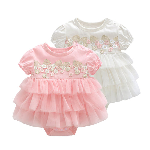 Baby & Toddler Dresses - (Short Sleeve Tutu Skirt) - Baby Mogma