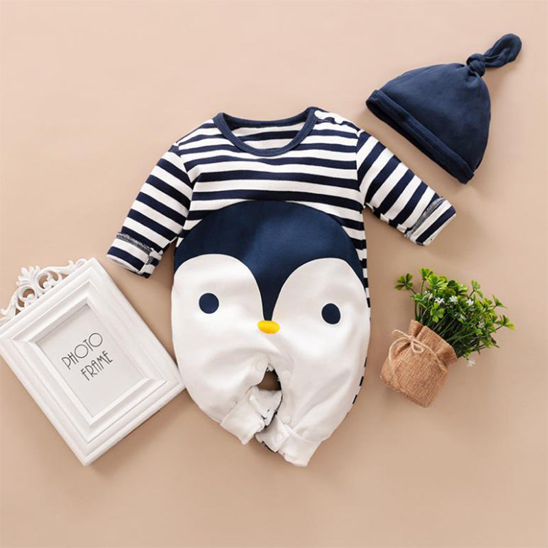 Baby & Toddler Outfits - (Penguin Long Sleeve with Hat) - Baby Mogma
