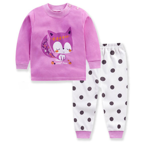 Baby & Toddler Sleepwear - (2 Pieces Pink Fox) - Baby Mogma