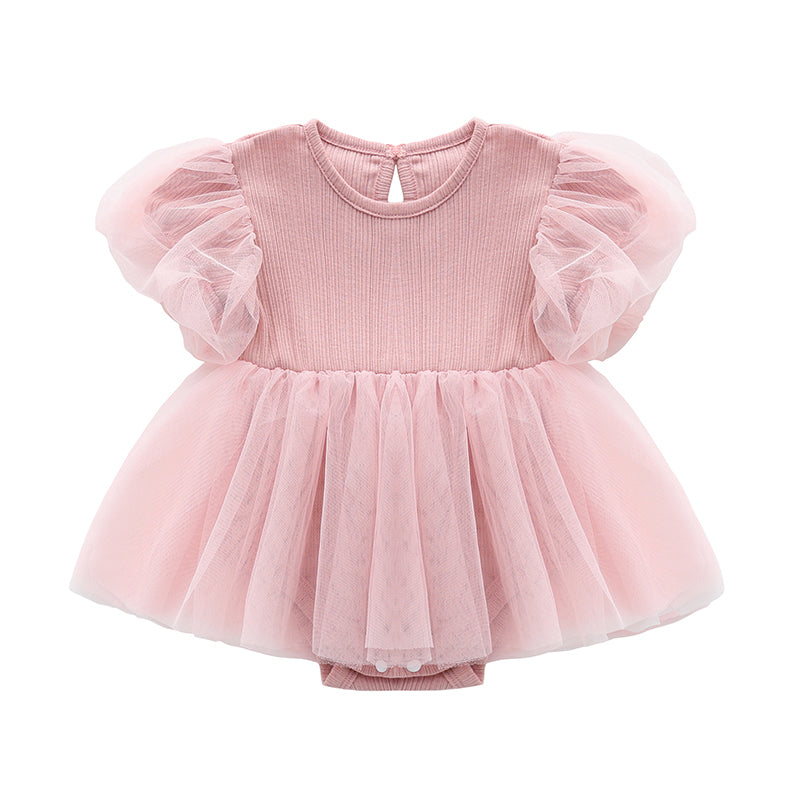 Baby & Toddler Dresses - (Cute Short Sleeve Baby Girls' Dress) - Baby Mogma
